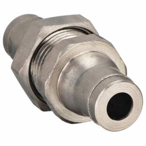 LEGRIS 3616 04 00 Bulkhead Union, Nickel Plated Brass, Push-to-Connect x Push-to-Connect | CR8PYY 18E474