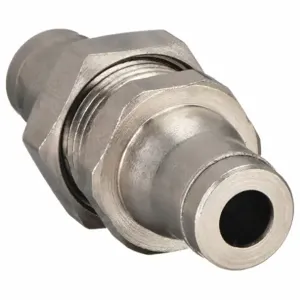 LEGRIS 3616 10 00 Bulkhead Union, Nickel Plated Brass, Push-to-Connect x Push-to-Connect | CR8PYV 18E477