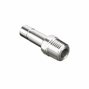 LEGRIS 3621 08 13 Metric All Metal Push-to-Connect Fitting, Nickel Plated Brass, BSPT x Push-to-Connect | CN8HHE 791TA2
