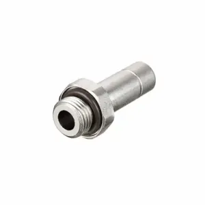 LEGRIS 3631 06 10 Metric All Metal Push-to-Connect Fitting, Nickel Plated Brass, Push-to-Connect x BSPP | CN8GAD 791TA5