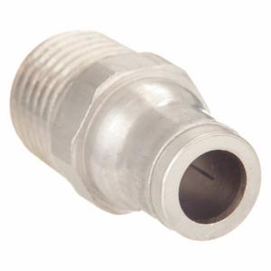 LEGRIS 3675 60 18 Male Connector, Nickel Plated Brass, Push-to-Connect x MNPT, 3/8 Inch Size Tube OD | CR8RMR 3ZNV5