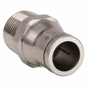 LEGRIS 3675 14 21 Male Connector, Nickel Plated Brass, Push-To-Connect X Mbspt, 1/2 Inch Pipe Size | CR8RMA 18E450