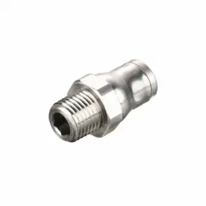 LEGRIS 3675 60 11 Fractional All Metal Push-to-Connect Fitting, Nickel Plated Brass, Push-to-Connect x MNPT | CN8FYA 791TC0