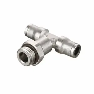 LEGRIS 3698 04 19 Metric All Metal Push-to-Connect Fitting, Nickel Plated Brass, 4 mm x 4 mm Tube OD | CN8FZH 791TE0