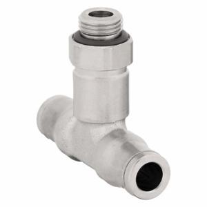 LEGRIS 3698 08 10 Metric All Metal Push-to-Connect Fitting, Nickel Plated Brass, 8 mm x 8 mm Tube OD | CN8FZQ 791TC4