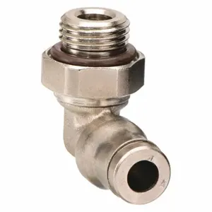 LEGRIS 3699 04 10 Male Swivel Elbow, Nickel Plated Brass, Push-To-Connect X Mbspp, 1/8 Inch Pipe Size | CR8TKF 18E485