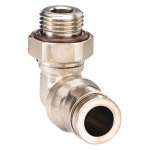 LEGRIS 3699 04 13 Male Elbow, Nickel Plated Brass, Push-To-Connect X Mbspp, 1/4 Inch Pipe Size | CN8FFZ 18E486