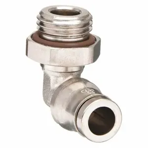 LEGRIS 3699 06 13 Male Elbow, Nickel Plated Brass, Push-To-Connect X Mbspp, 1/4 Inch Pipe Size | CN8FFY 18E491