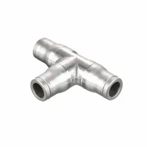 LEGRIS 3804 12 00 Metric Stainless Steel Push-to-Connect Fitting, 316L Stainless Steel, 50 mm Overall Length | CR8THR 791TF3