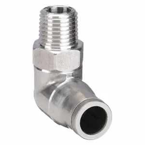 LEGRIS 3889 62 18 Compact Elbow, 316L Stainless Steel, Push-To-Connect X Mnpt 2 PK | CN8BPZ 1DFJ3