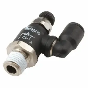 LEGRIS 7045 56 11 Valve, 1/4 Inch Push To Connect, 1/8 Inch NPT, 145 PSI | CR8QZM 1DDX5