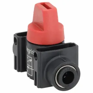 LEGRIS 7913 56 00 Mini Ball Valve, 1/4 Inch Tube, Full, 145 Psi Cwp, -4 Deg F To 176 Deg F, Push | CR8RRD 1PGB3