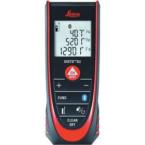 LEICA D2 Laser Distance Meter 330 ft. Max. Distance, +/-1/16 Inch Accuracy | CD2FGE 49LX72