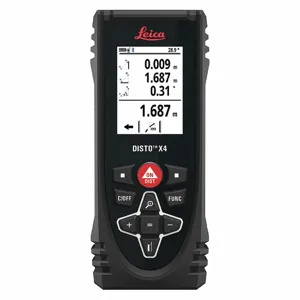 LEICA Disto X4 Disto Laser Distance Meter, 500 Ft | CR8TQV 485R35