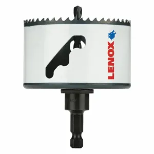 LENOX TOOLS 1772946 Hole Saw, 3 1/2 Inch Saw Dia, 4/5 Teeth per Inch, 1 7/8 Inch Max. Cutting Dp, Bi-Metal | CR9GAT 60FF12