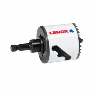 LENOX TOOLS 1772951 Hole Saw, 2 1/8 Inch Saw Dia, 4/5 Teeth per Inch, 1 7/8 Inch Max. Cutting Dp, Bi-Metal | CR9GAB 60FF11