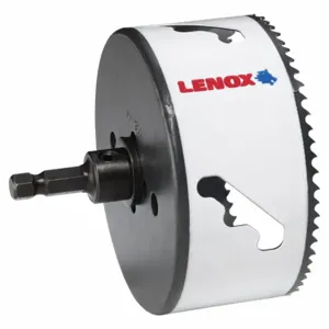 LENOX TOOLS 1773003 Hole Saw, 4 1/8 Inch Saw Dia, 4/5 Teeth per Inch, 1 7/8 Inch Max. Cutting Dp, Bi-Metal | CR9GBR 60FF13