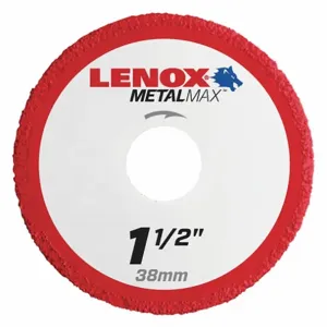 LENOX TOOLS 1972914 Abrasive Cut-Off Wheel, 1 1/2 Inch Blade Dia, 3/8 Inch Arbor Size | CR9FUF 48RW93