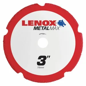 LENOX TOOLS 1972918 Abrasive Cut-Off Wheel, 3 Inch Blade Dia, 3/8 Inch Arbor Size | CR9FUU 48RW95