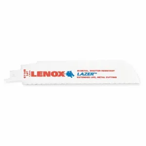 LENOX TOOLS 201726114R Reciprocating Saw Blade, 6 Inch Blade, 14 TPI, Pack Of 5 | AD7TFG 6114R / 4GE29