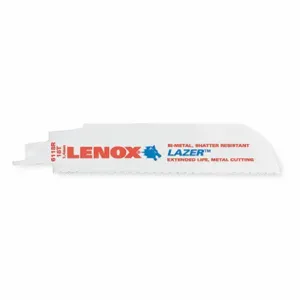 LENOX TOOLS 201746118R Reciprocating Saw Blade, 6 Inch Blade, 18 TPI, Pack Of 5 | AD7TFH 6118R / 4GE30