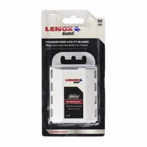 LENOX TOOLS 20351GOLD50D Gold Blade, PK 50, 1 Inch Blade Length, 3/4 Inch Blade Width, 0.03125 Inch Blade Thickness | CR9FLY 36C239