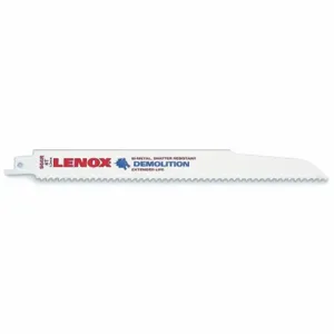 LENOX TOOLS 20371966R5 Reciprocating Saw Blade, Nail Embedded Wood, 9 Inch Blade, 6 TPI, Pack Of 5 | AE2MLQ 966R / 4YFX5