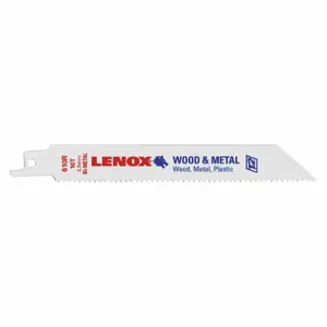 LENOX TOOLS 20493B610R Reciprocating Saw Blade, 6 Inch Blade, 10 TPI, Pack Of 25 | AB6LWM 610R / 21Y659