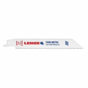 LENOX TOOLS 20496B624R Reciprocating Saw Blade, 6 Inch Blade, 24 TPI, Pack Of 25 | AE2MLY B624R / 4YFY5