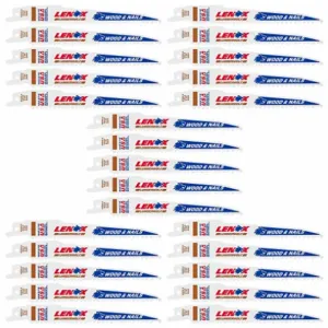 LENOX TOOLS 20530B656R Reciprocating Saw Blades, 6 Teeth Per Inch, 6 Inch Blade Length, 3/4 Inch Height | CR9GQZ 801A62