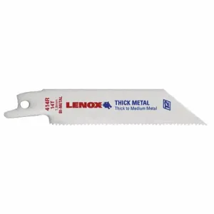 LENOX TOOLS 20550414R Reciprocating Saw Blade, 14 Teeth Per Inch, 4 Inch Blade Length, 3/4 Inch Height | CR9GNC 21Y657