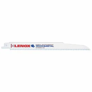 LENOX TOOLS 20558B956R Reciprocating Saw Blade, Nail Embedded Wood, 9 Inch Blade, 6 TPI, Pack Of 25 | AE2MMB B956R / 4YFY9