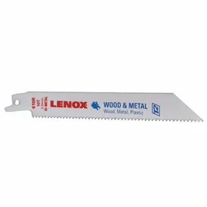 LENOX TOOLS 20562610R Reciprocating Saw Blade, 6 Inch Blade, 10 TPI, Pack Of 5 | AE2HVB 4XL11