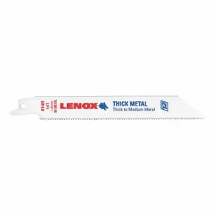 LENOX TOOLS 20564614R Reciprocating Saw Blade, 6 Inch Blade, 14 TPI, Pack Of 5 | AE2HVC 614R / 4XL12