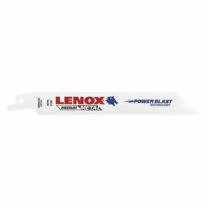 LENOX TOOLS 20566618R Reciprocating Saw Blade, 6 Inch Blade, 18 TPI, Pack Of 5 | AE2HVD 618R / 4XL13