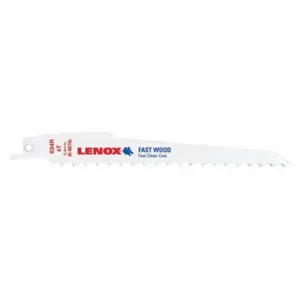 LENOX TOOLS 20575634R Reciprocating Saw Blade, Nail Embedded Wood, 6 Inch Blade, 4 TPI, Pack Of 5 | CD2KRE 36C229