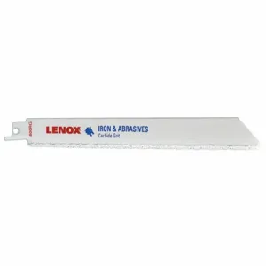 LENOX TOOLS 20576800RG Reciprocating Saw Blade, 8 Inch Blade, Pack Of 2 | AE7JRQ 800RG / 5YN23