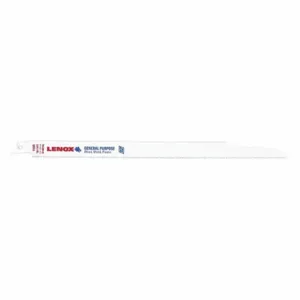 LENOX TOOLS 20584S110R Reciprocating Saw Blade, 12 Inch Blade, 10/14 TPI | AG4YHP S110R / 35GW68