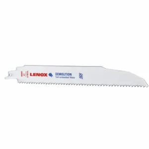 LENOX TOOLS 20598966R Reciprocating Saw Blade, 9 Inch Blade, 6 TPI, Pack Of 2 | AE7JRU 5YN28