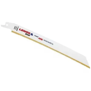 LENOX TOOLS 21065810GR Reciprocating Saw Blade, 8 Inch Blade, 10 TPI, Pack Of 5 | AB2XMV 810GR / 1PMB9 / 810