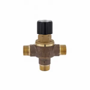 LEONARD VALVE 370-LF-CP Point Of Use Mixing Valve, Chrome-Plated Lead-Free Bronze, 3/4 Inch Inlet Size | CR9GVK 802D48