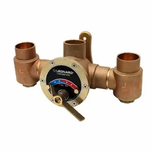 LEONARD VALVE TM-200-SW-AT-LF-RF Checkstop Valve, Rough-Finish Lead Free Bronze, 2 Inch Inlet Size, Sweat Inlet | CR9GUZ 802D73