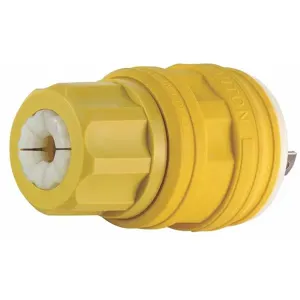 LEVITON 26W07 WatertigHeight Locking Plug, L2-20P, 20 A, 250VAC, Yellow, 2 Poles | CR9HKV 792T83