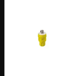 LEVITON 26W81 WatertigHeight Locking Plug, L21-20P, 20 A, 120/208VAC, Yellow, 5 Poles | CR9HKT 792T94