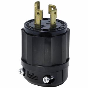 LEVITON 2721-B Locking Plug, L15-30P, 250V AC, 30 A, 3 Poles, Black, Screw Terminals | CR9HDY 792TA1