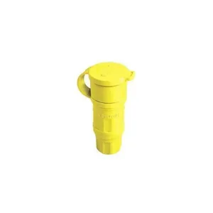 LEVITON 29W81 WatertigHeight Locking Connector, L21-30R, 30 A, 120/208VAC, 4 Poles, Yellow | CR9GYK 792TF8