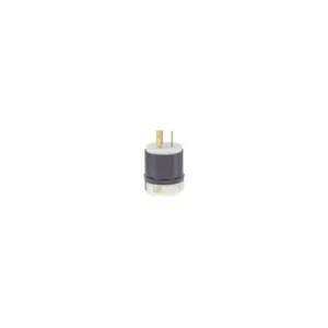 LEVITON 4570-C Locking Plug, L6-15P, 250V AC, 15 A, 2 Poles, Black/White, Screw Terminals, L6-15 | CR9HDN 792TG8