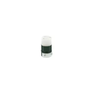 LEVITON 4779-C Locking Connector, L7-15R, 15 A, 277V AC, 2 Poles, Black/White, Screw Terminals, L7-15 | CR9HCF 792TH4