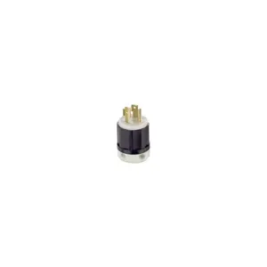 LEVITON 4880-C Locking Plug, L11-15P, 250V AC, 15 A, 3 Poles, Black/White, Screw Terminals | CR9HDF 792TH5