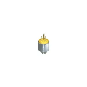 LEVITON 515PA Straight Blade Plug, 5-15P, 15 A, 125VAC, 2 Poles, Yellow | CR9HJK 792TJ8